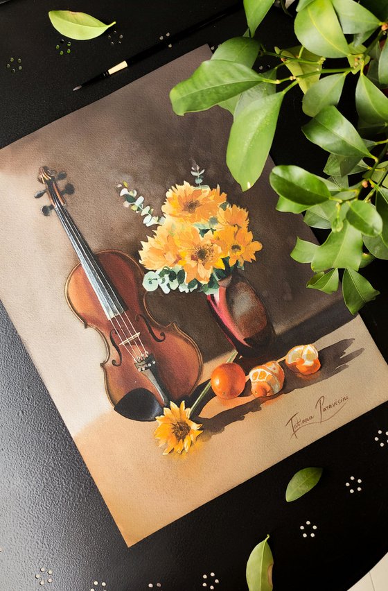 Music and flowers