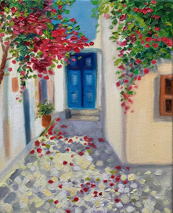 Old Santorini lane