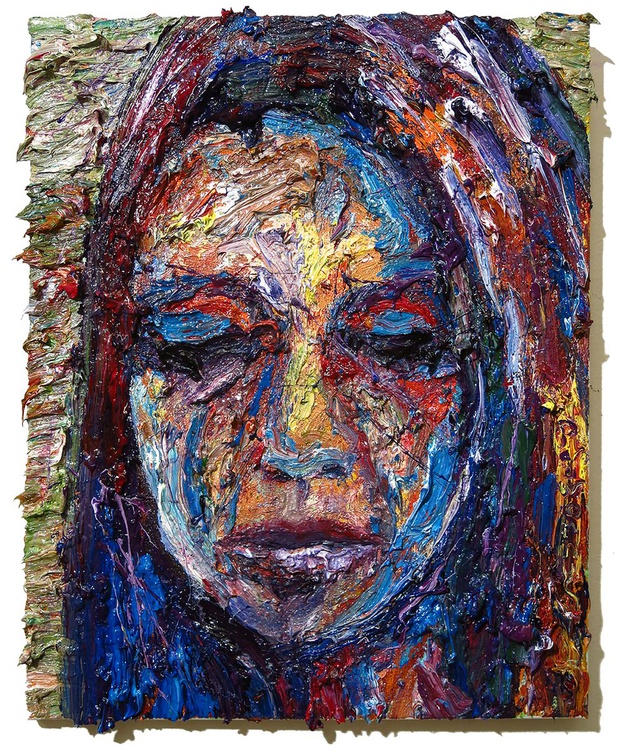 Original Oil Painting Portrait Abstract Face Exp Artfinder