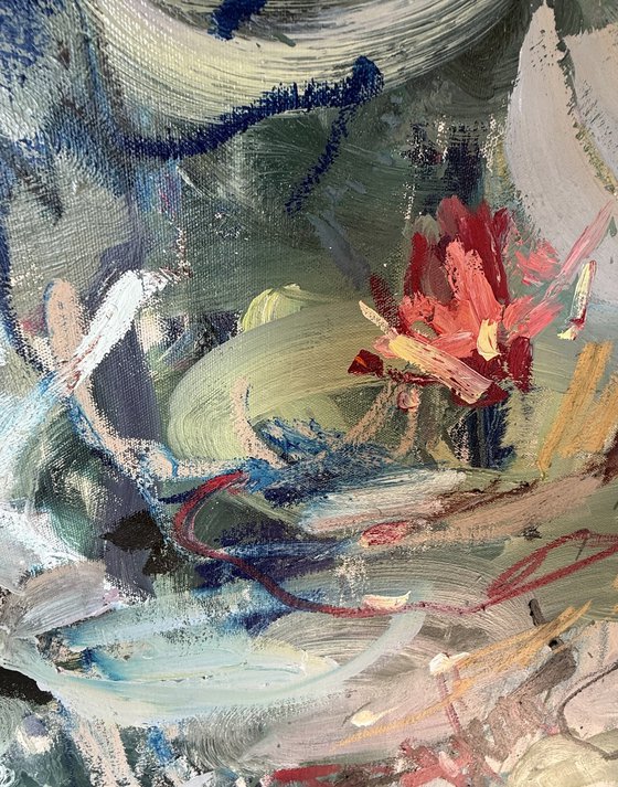 Spring pond. Diptych