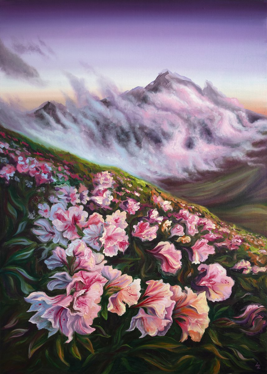 Rhododendrons | 50*70 cm by Lada Ziangirova