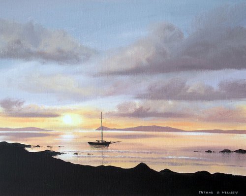 inishbofin sunset by cathal o malley
