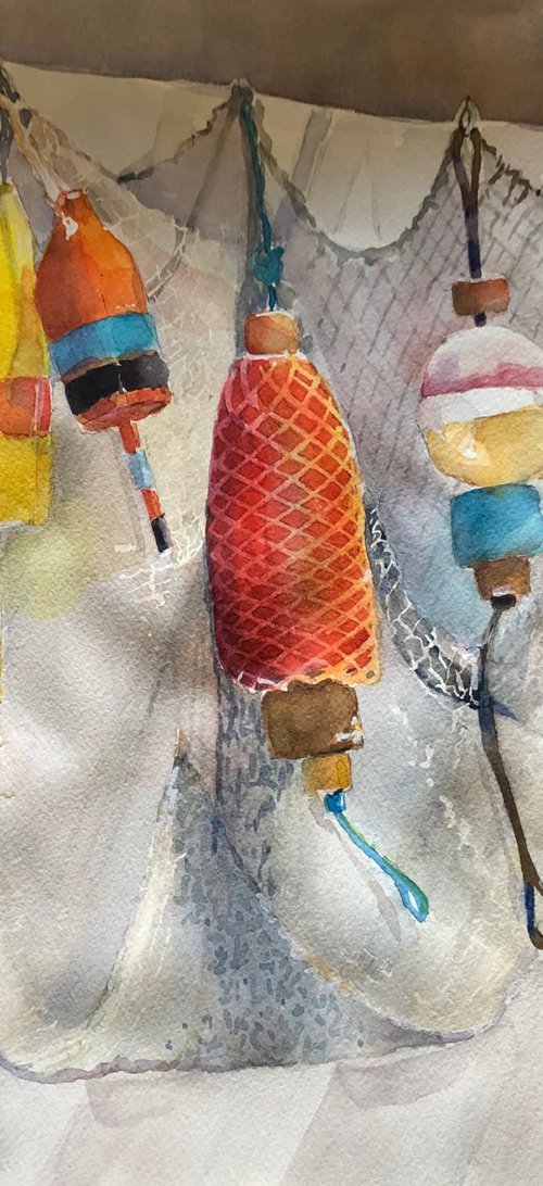 Southport Buoys by Bronwen Jones