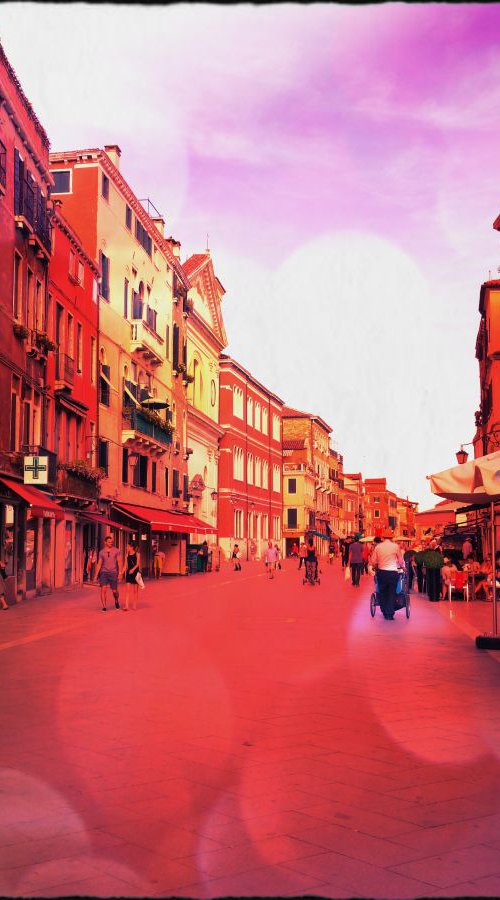Venice in Italy - 60x80x4cm print on canvas 02516m1 READY to HANG by Kuebler