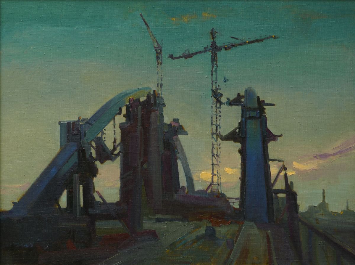 Building a bridge by Victor Onyshchenko