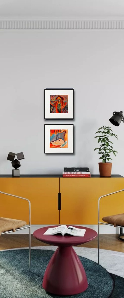 Connecting to the future. Diptych by Tetiana Borys