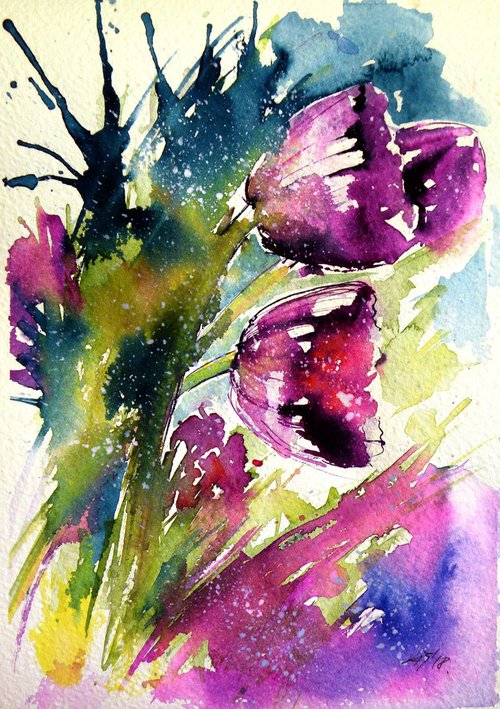 Purple flower by Kovács Anna Brigitta