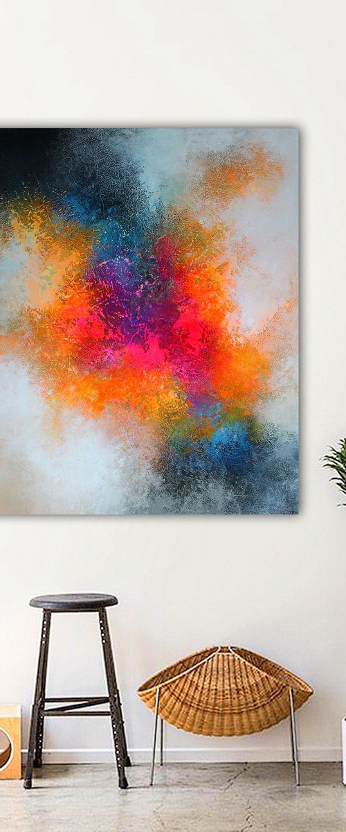120x100cm.  Abstract Painting / Alex Senchenko © 2019 / Exhibit N5 by Alex Senchenko