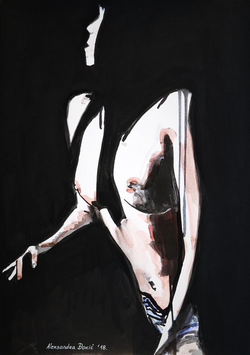 Nude # 13 /42 x 29.7 cm by Alexandra Djokic