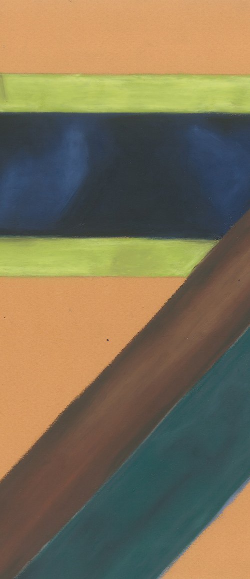 Blue Sash One by Kristine Facchetti