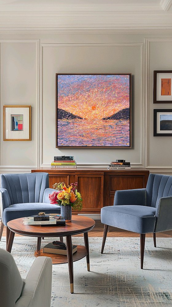 A Moment Held by Sunrise - framed