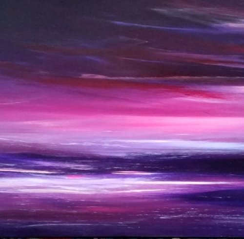 Skies of Hope (Vibrant Calm 3) STUNNING PANORAMIC by Mel Graham