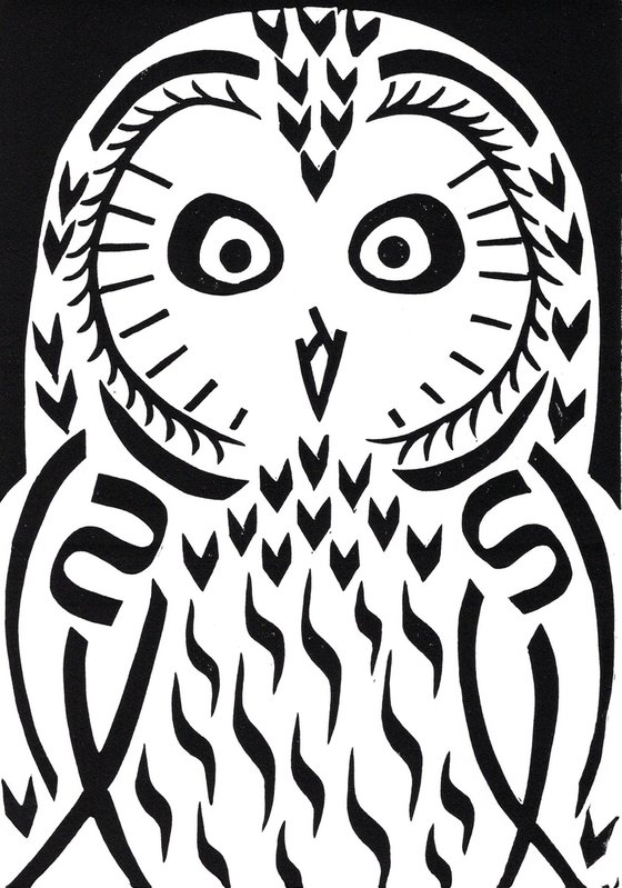 Short-eared Owl b/w (edition of 30)