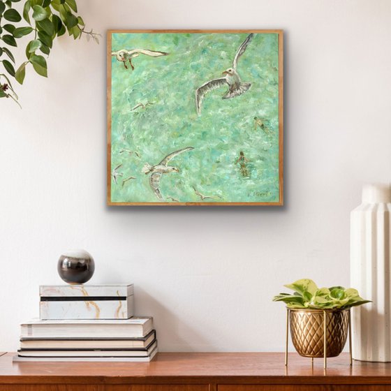 Seagulls and Swimmers