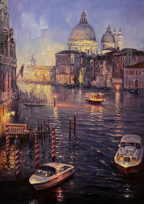 "EveningVenice"original oil painting