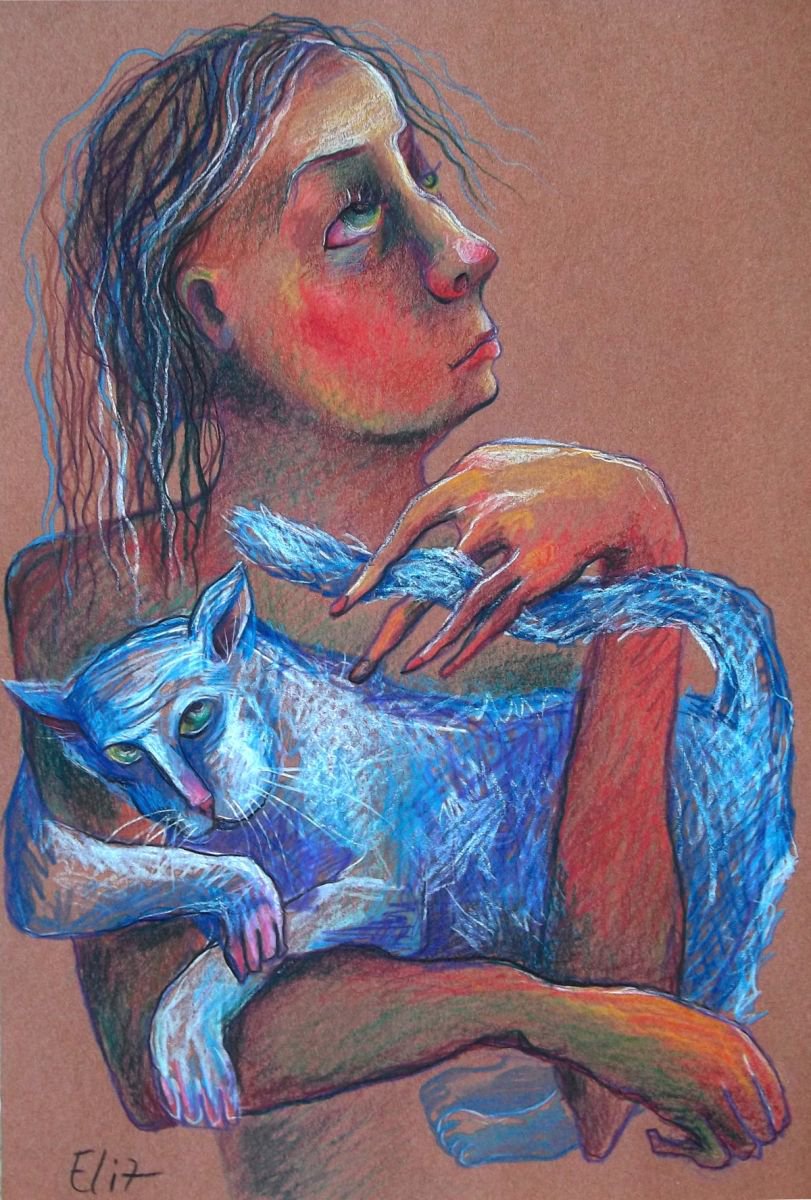 Expressive Pencil Drawing , Entwinement By Elisheva Nesis, 12 X 18, Artwork For Sale On Artfinder