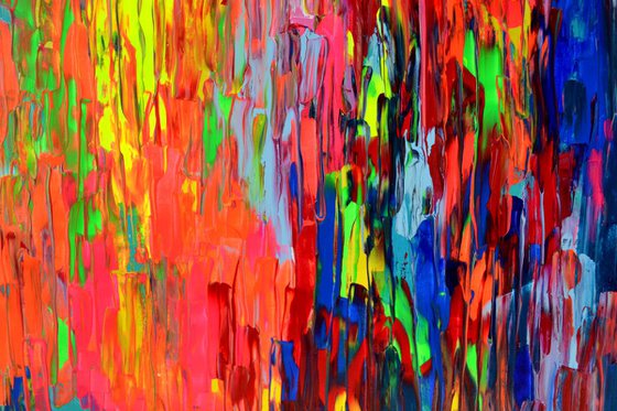 Large Abstract Painting, Colourful Abstract Painting
