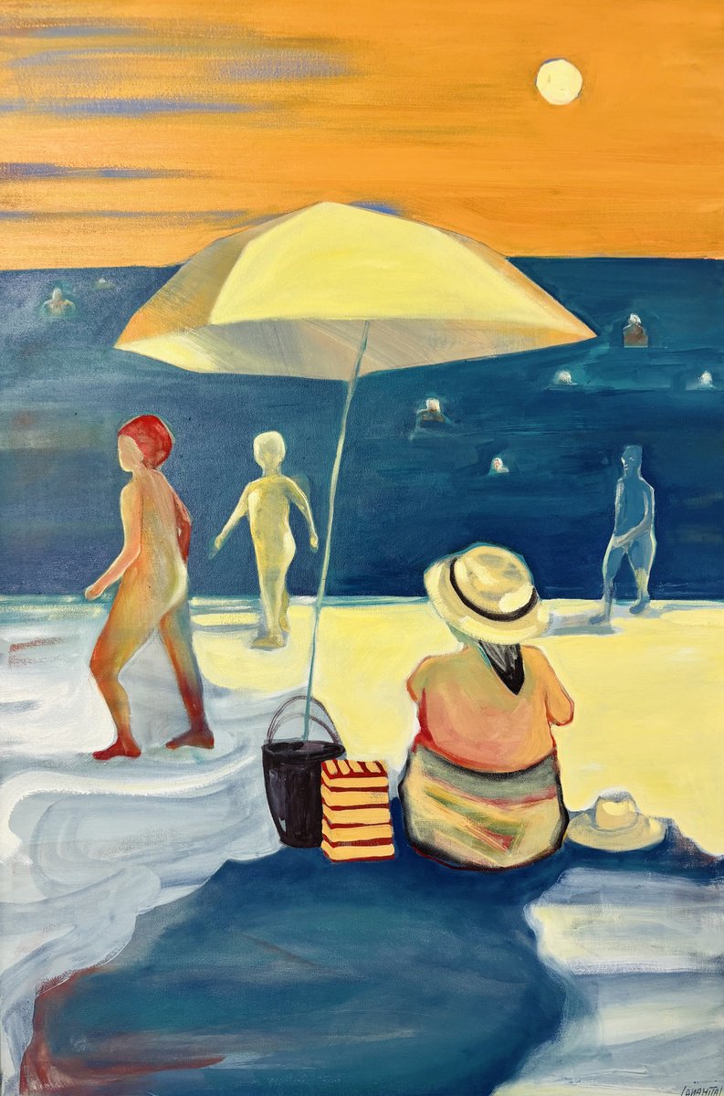 Expressive Oil Painting , At The Water