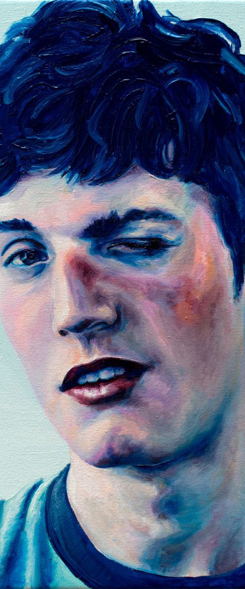 blue hair boy by Oleksandr Balbyshev