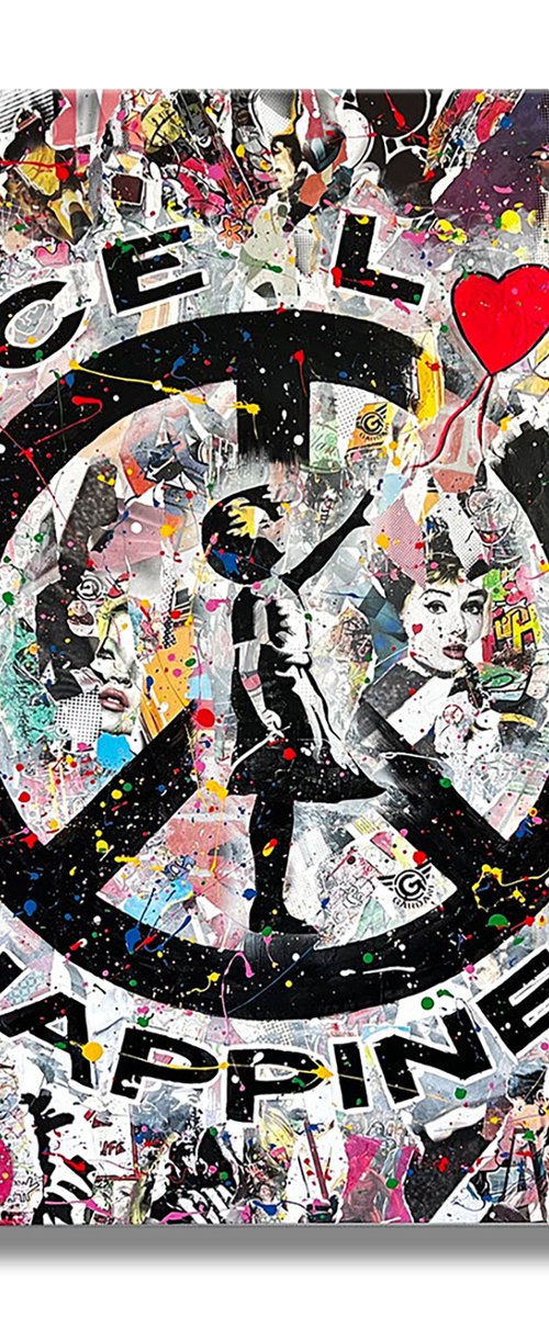 Peace Love Happiness by Gardani Art