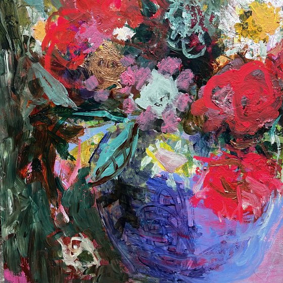 Flower in a PInk Room