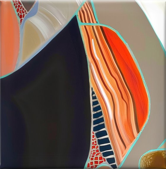 TRiptych Geometric abstraction #81