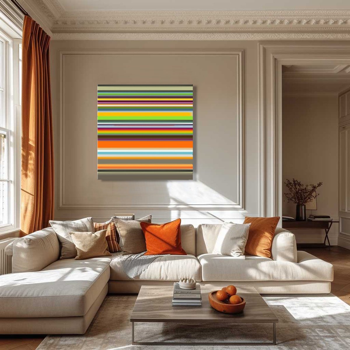 Abstract Giclee Print By Mir-Jan, 35 X 35", Abstract 95, Original Artwork