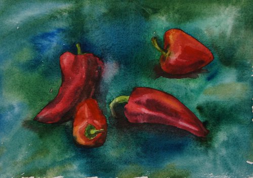 Peppers by Elena Sanina