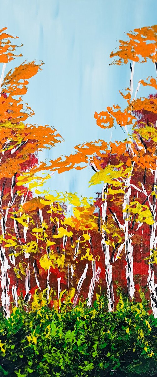 Heavenly Birches 1 by Daniel Urbaník