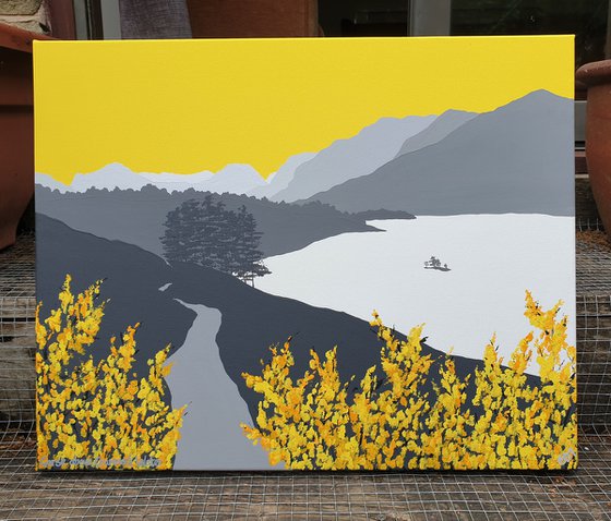 Gorse above Crummock Water, The Lake District