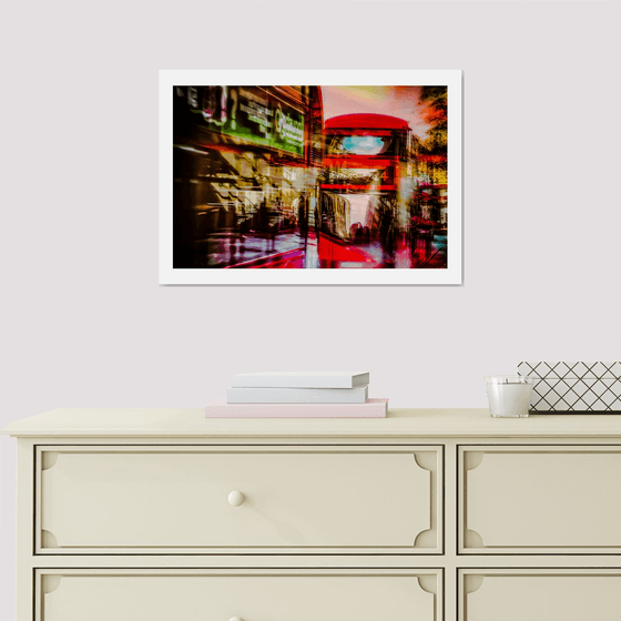 London Views 9. Abstract Red London Buses Limited Edition 1/50 15x10 inch Photographic Print