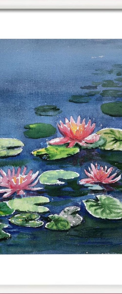 Water Lilies Pond SL 23 by Asha Shenoy