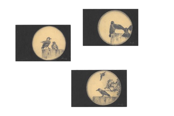 Indian House Crows Postcards II