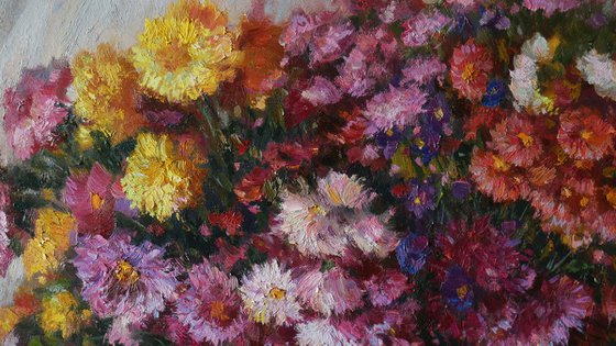 The Lush Bouquet Of Autumn Flowers