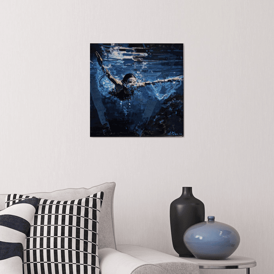 Immersion in blue