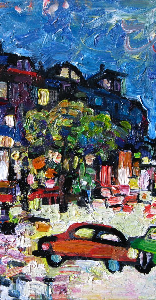 At night in Paris.7. by Nikifor Swiristuhin