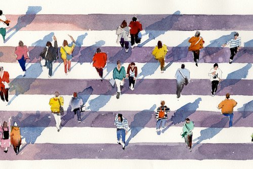 Pedestrian Crossing by Bogdan Shiptenko