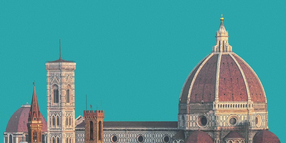 Photorealistic Cityscapes Photograph By Peter Zelei, 39 X 22", Florence Iv., Original Artwork