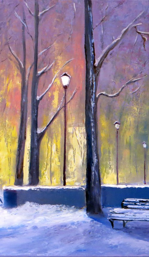 In winter park by Elena Lukina