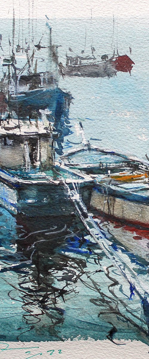 Boats Sketch by Maximilian Damico