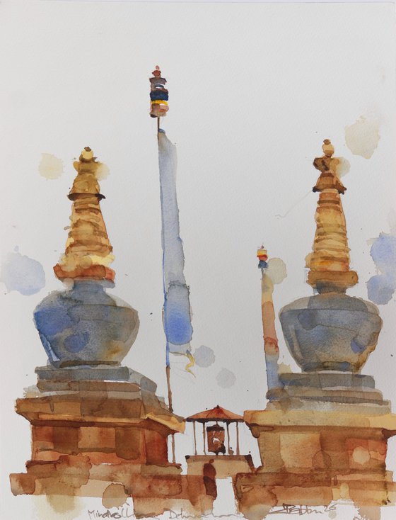 Between flags and shrines