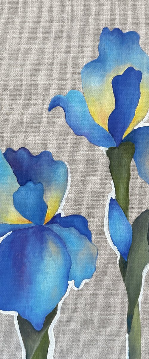 Blue Iris by Irina Anis
