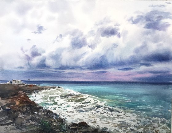 Sea coast of Cyprus Clouds #4