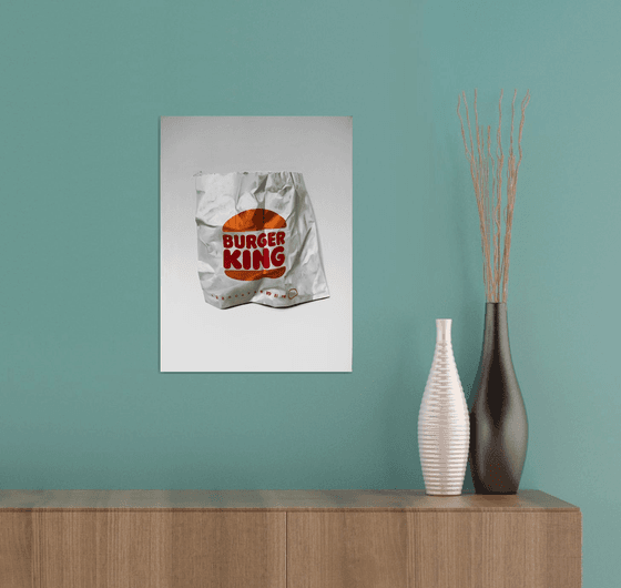 Burger King bag "back in NYC" Painting