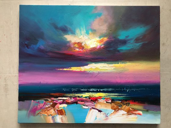 Harmony of the Sunset| abstract landscape