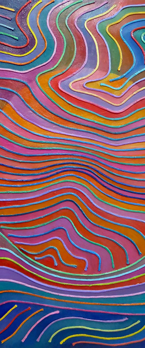 RIPPLES OVER REFLECTED SUN by Stephen Conroy
