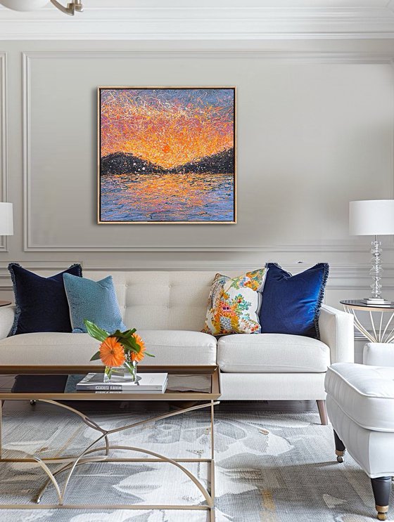 When Stillness Becomes Love - framed