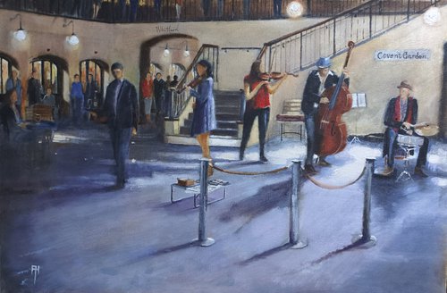 Covent Garden Buskers by Alan Harris