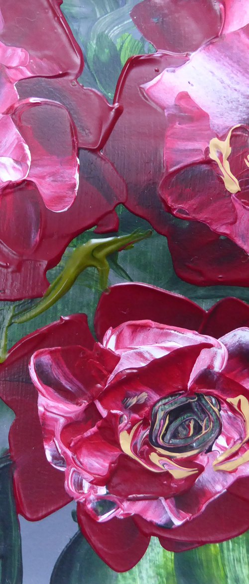 Impasto Roses by Elaine Allender