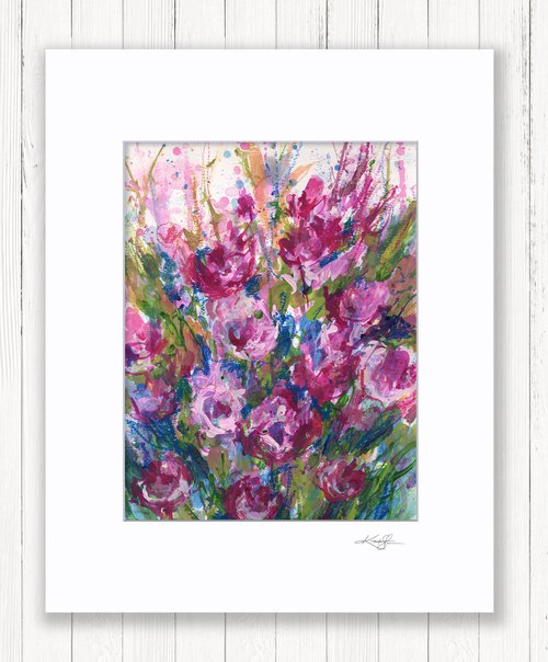 Floral Flourish 2 - Abstract Flower Painting by Kathy Morton Stanion by Kathy Morton Stanion